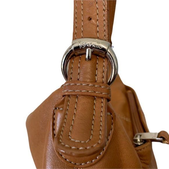 Tignanello Brown Leather Bag Purse - Picture 4 of 12